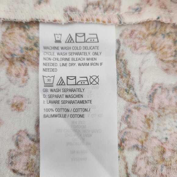 Joan Rivers Size XL Floral Print Flannel Long Sleeve Cotton Women's Top Blouse - Picture 8 of 9